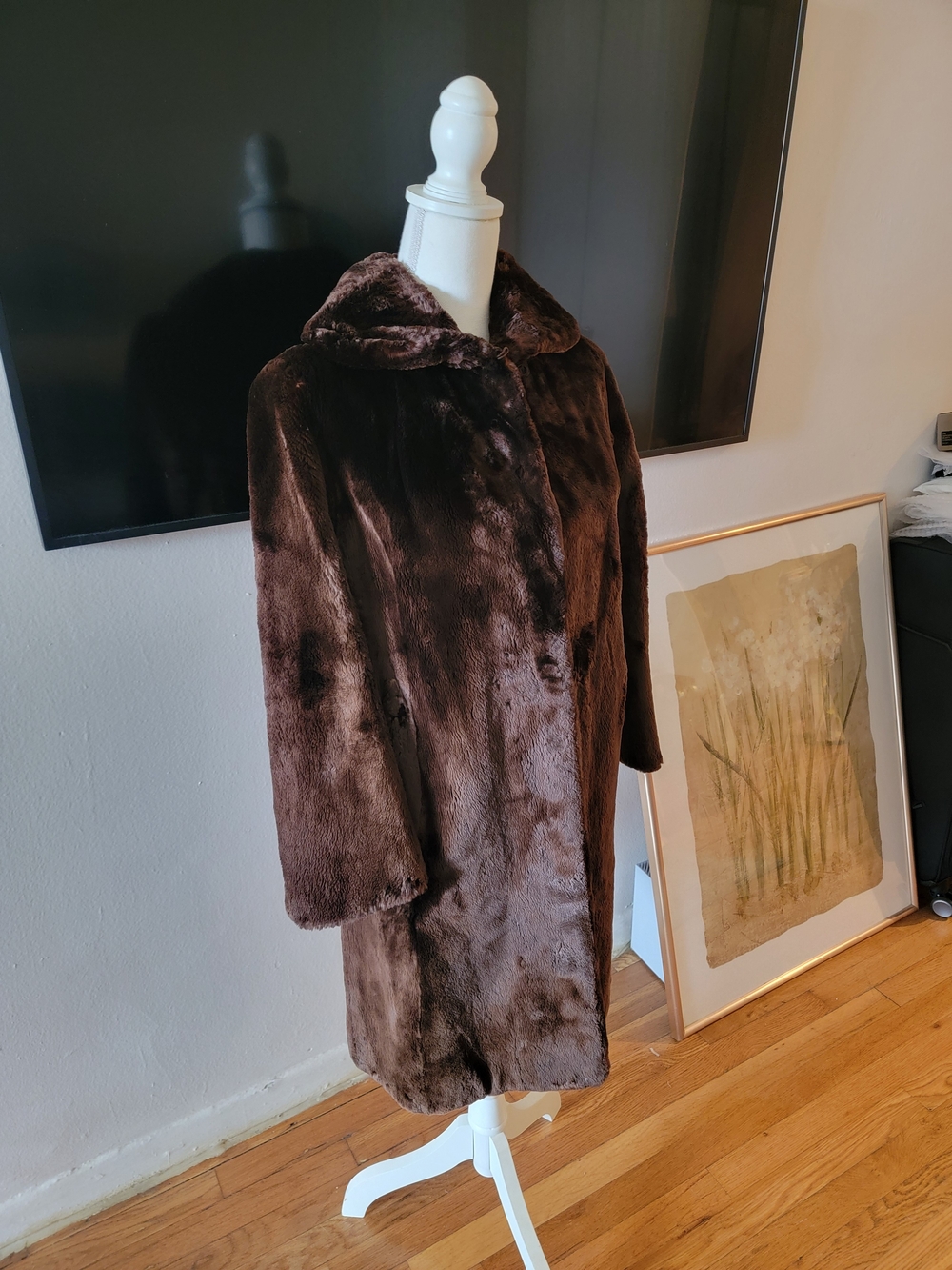 Women's Brown Vintage Fur Coat